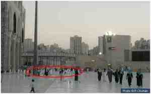 A very rough approximation of where the house of Khadjia used to be