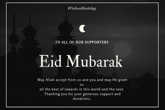 Eid Mubarak and Thank You